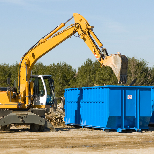 how many times can i have a residential dumpster rental emptied in Bunker Hill Village Texas